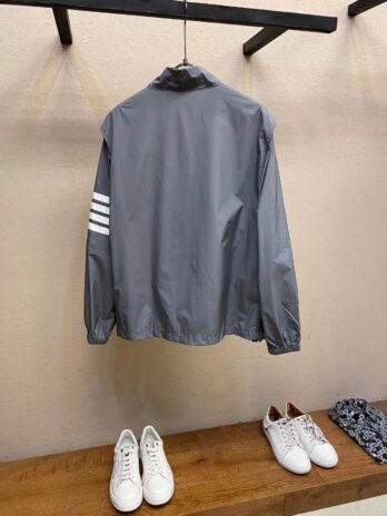 Men Warm Coat Fashion Striped Design  Jacket