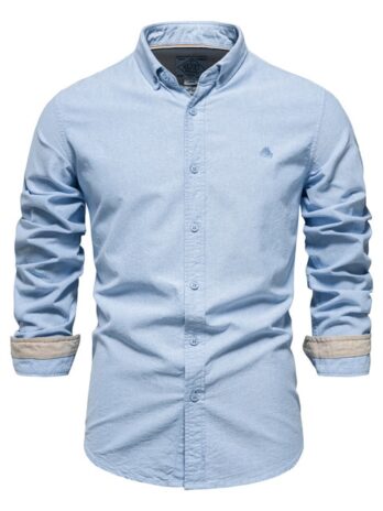 Men’s Shirts 100% Cotton Solid Color