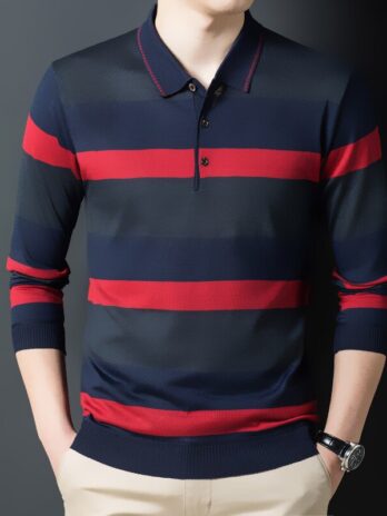 Autumn and Winter Long Sleeve Men’s Polo Shirts