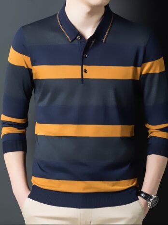 Autumn and Winter Long Sleeve Men’s Polo Shirts