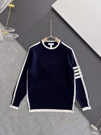 Classic Striped Wool Knitting Sweater