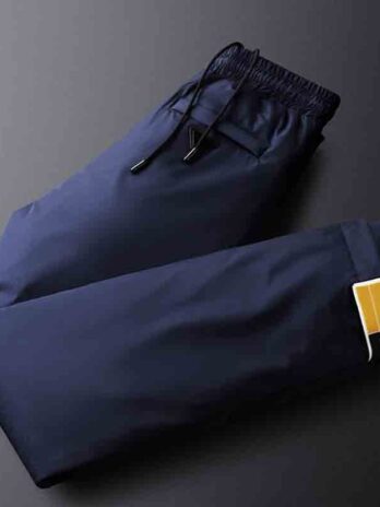 fashion sports warm zipper trousers men