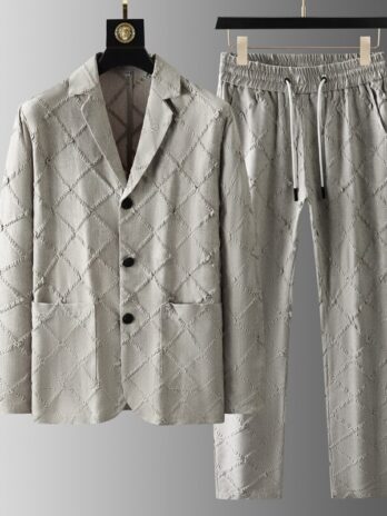 High-end cotton and hemp leisure suit