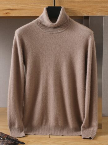 Men’s 100% pure Mink velvet Cashmere Sweater