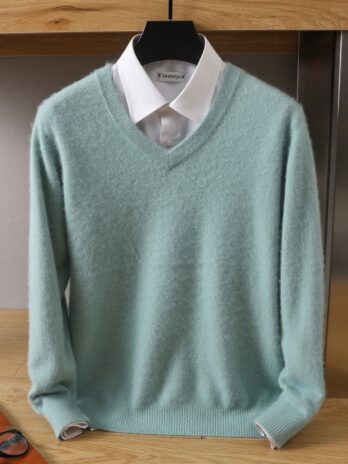 Men’s 100% pure Mink Cashmere Sweater