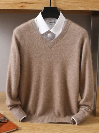 Men’s 100% pure Mink Cashmere Sweater