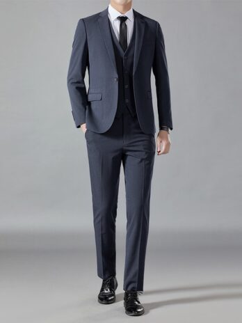 Men’s Solid Color Business Suit