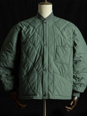 Quilted Liner Coat Vintage Military Style Mens Bomber Jacket