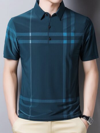 Summer Plaids Mens Polo Shirts