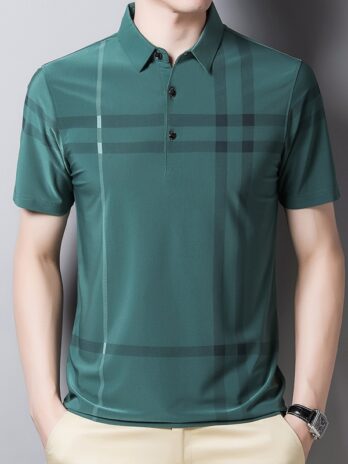 Summer Plaids Mens Polo Shirts